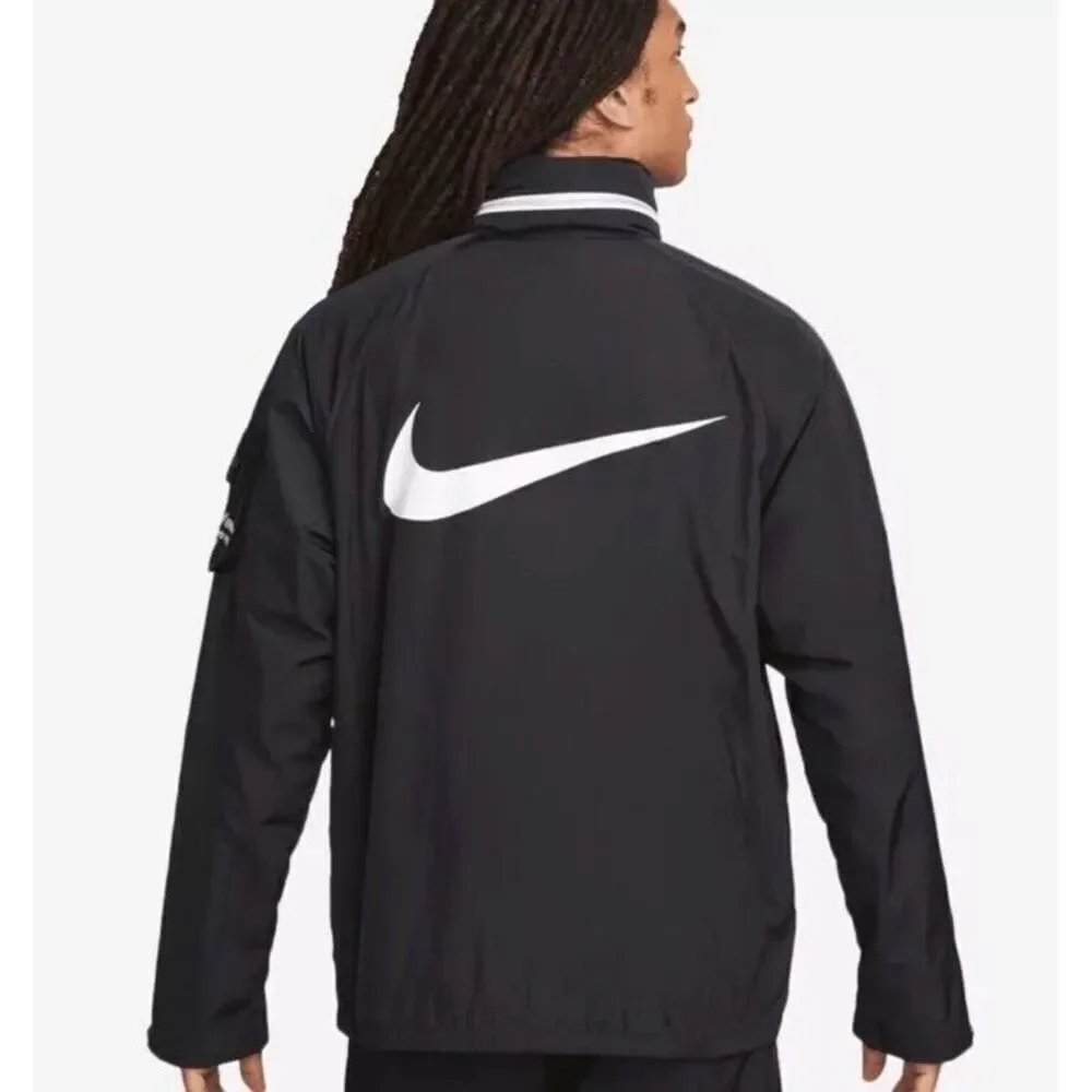 NWT Nike NSW Trend lightweight Jacket Coat Black Men’s XL Grand Prix Hooded - Picture 2 of 9